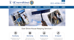 Desktop Screenshot of evershinehousekeeping.com